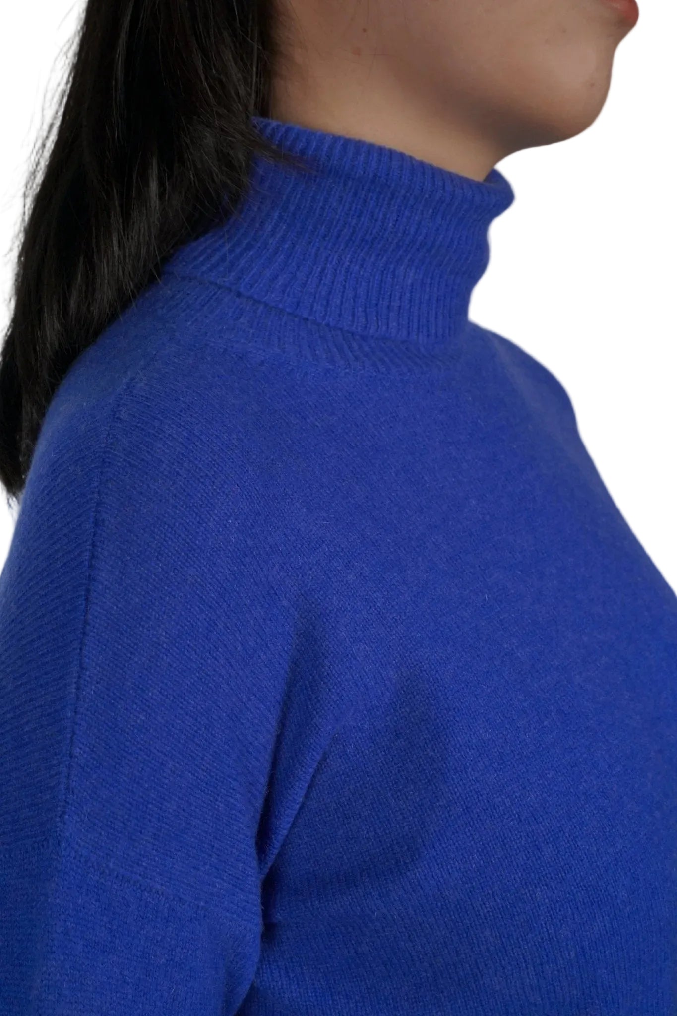 Light Cashmere Turtleneck - Blue Sky Cashmere