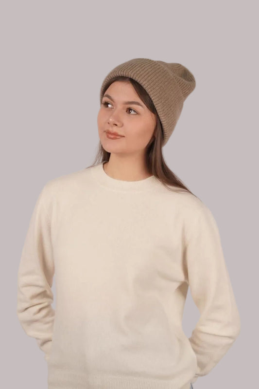 Lily Delicate Cashmere Beanie - Blue Sky Cashmere