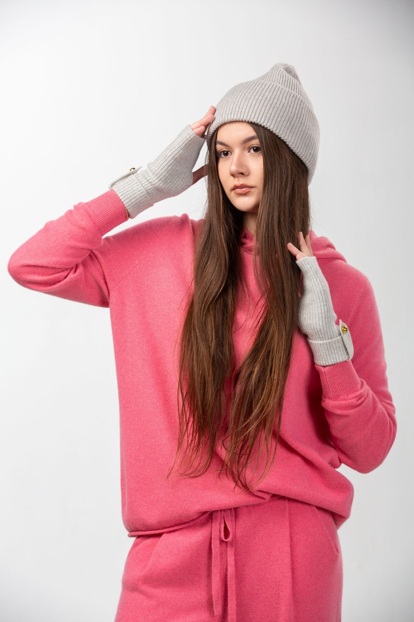 Lily Delicate Cashmere Beanie - Blue Sky Cashmere