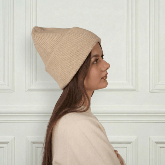 Lily Delicate Cashmere Beanie - Blue Sky Cashmere