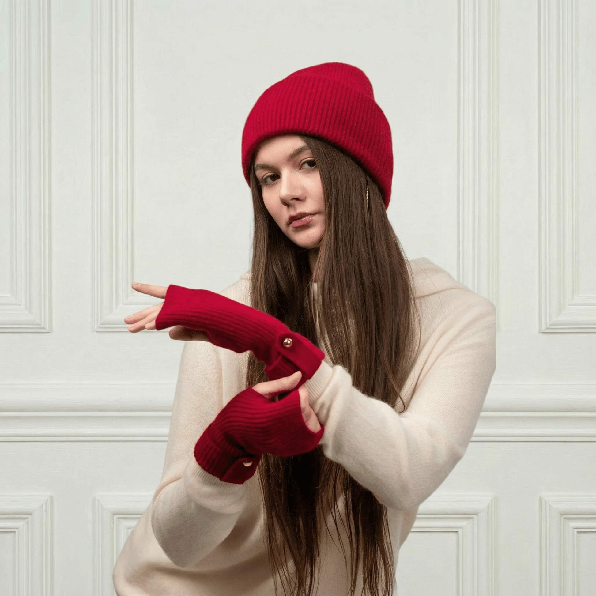 Lily Delicate Cashmere Beanie - Blue Sky Cashmere