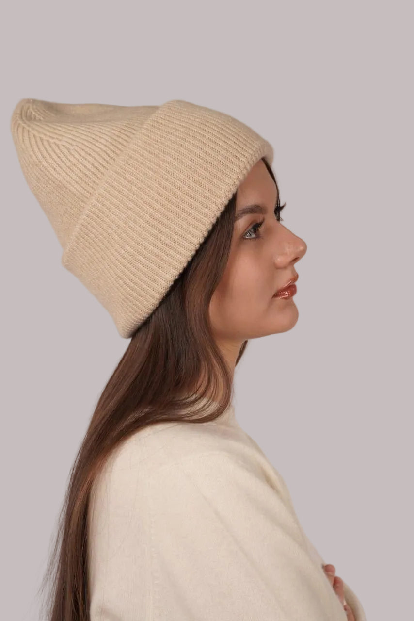 Lily Delicate Cashmere Beanie - Blue Sky Cashmere