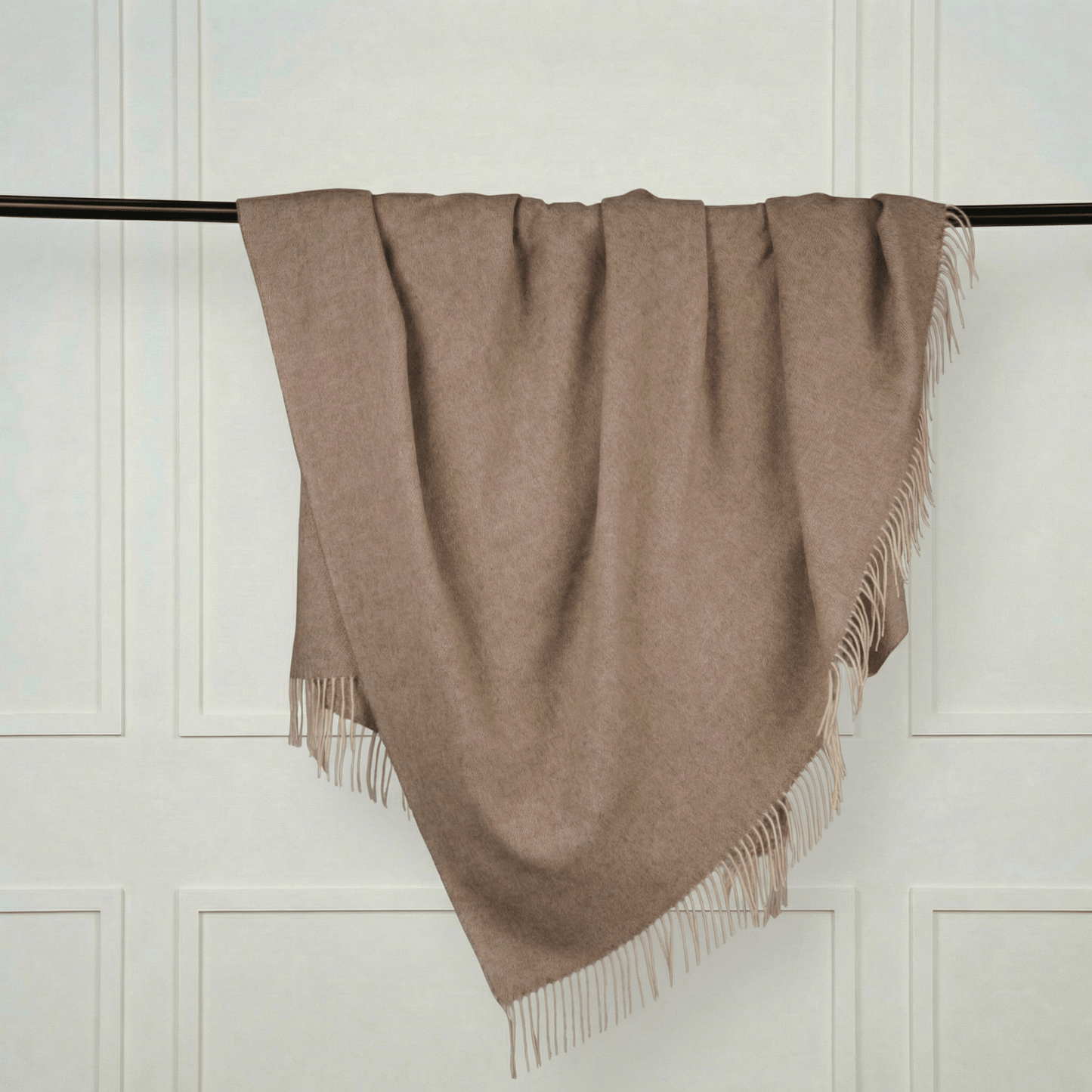 Sheep Wool Throw Blanket - Blue Sky Cashmere