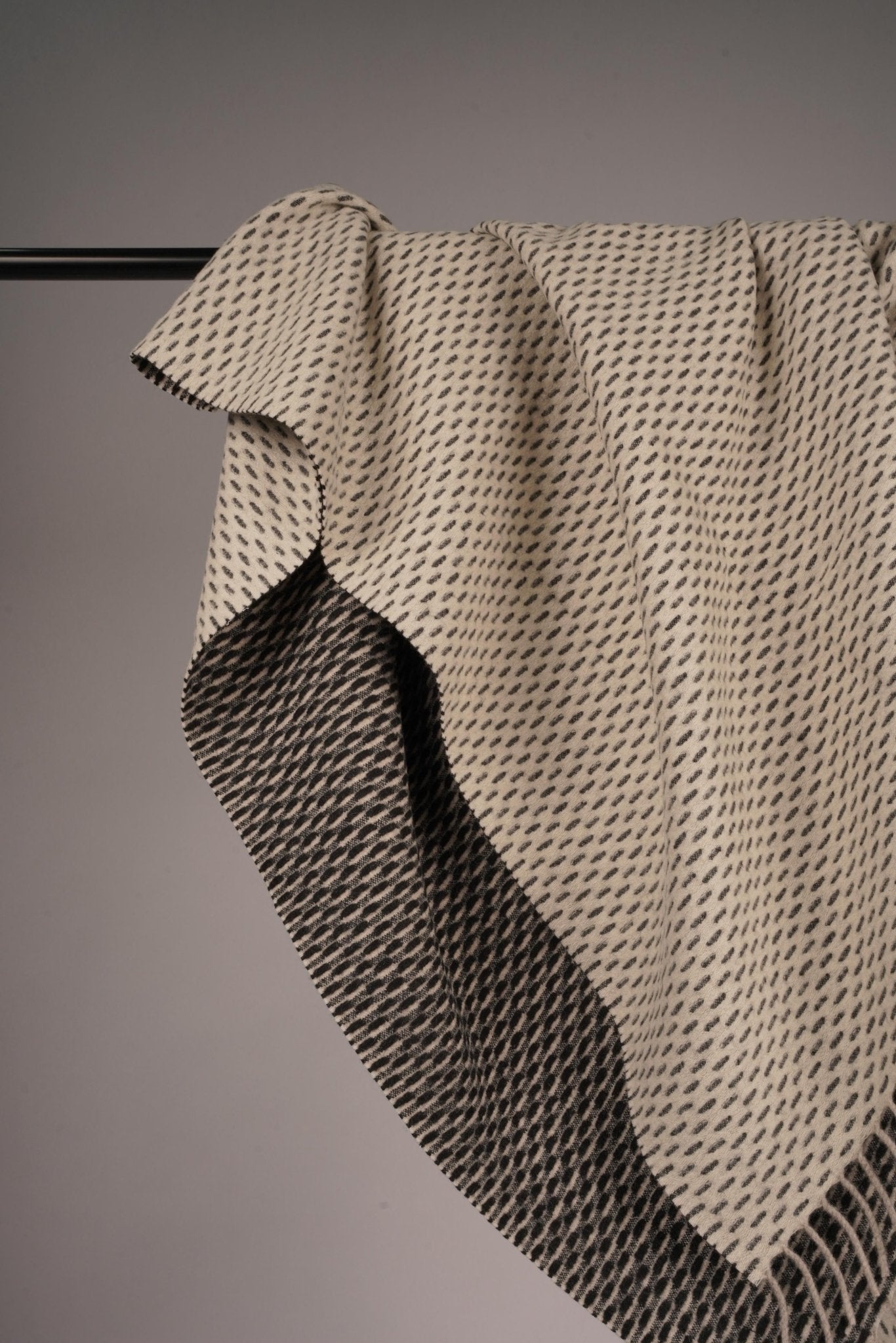 Sheep Wool Throw Blanket - Blue Sky Cashmere