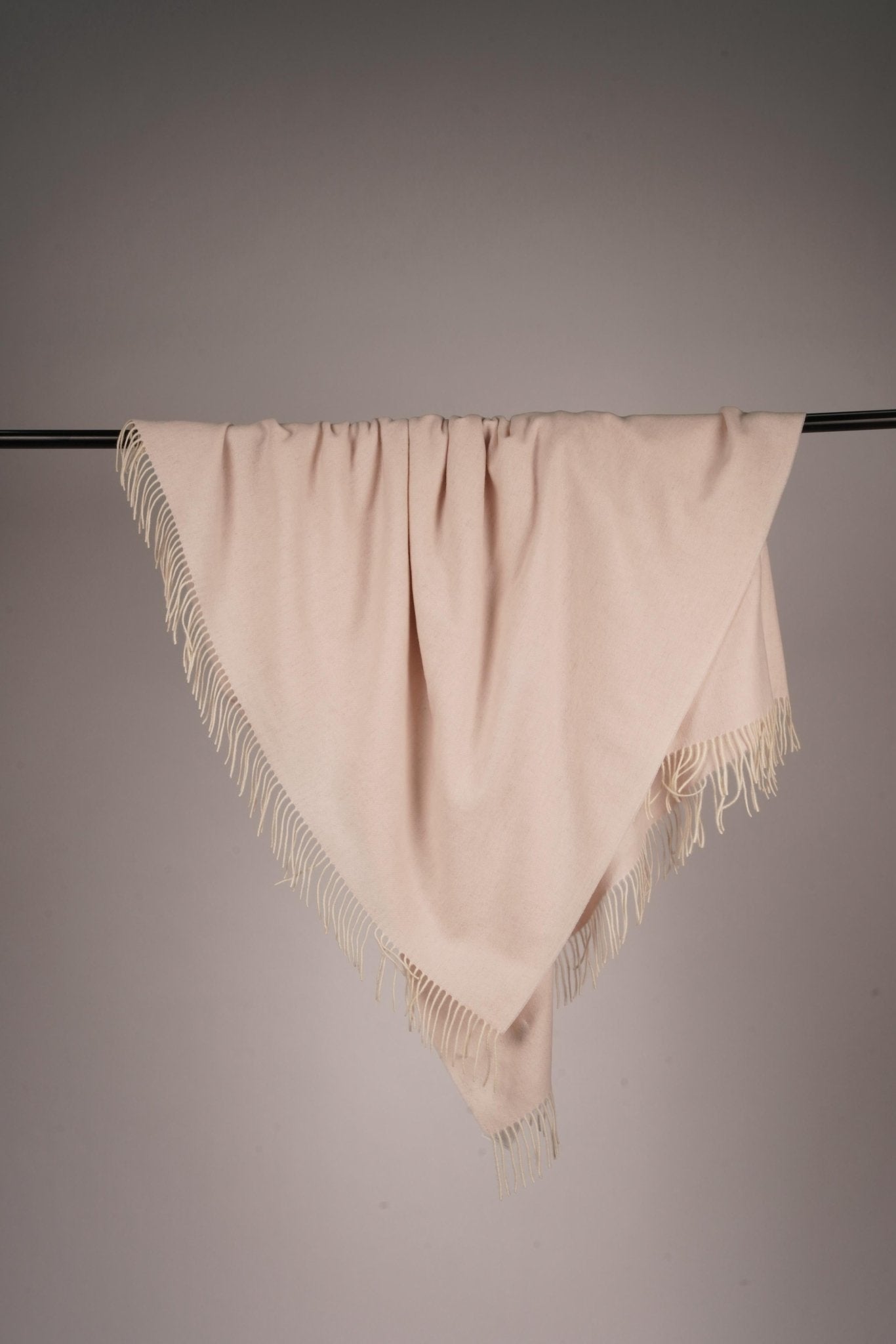 Sheep Wool Throw Blanket - Blue Sky Cashmere