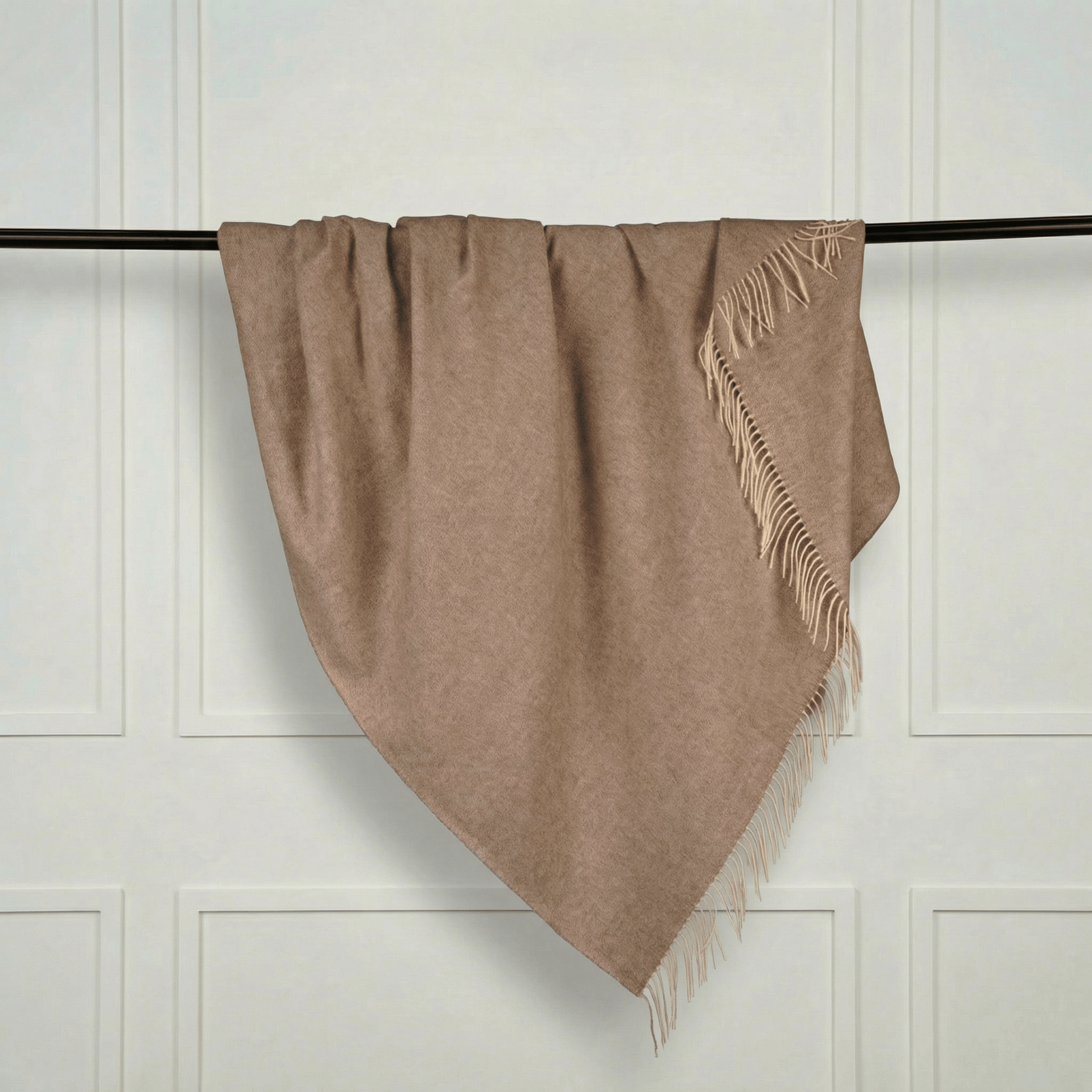 Sheep Wool Throw Blanket - Blue Sky Cashmere