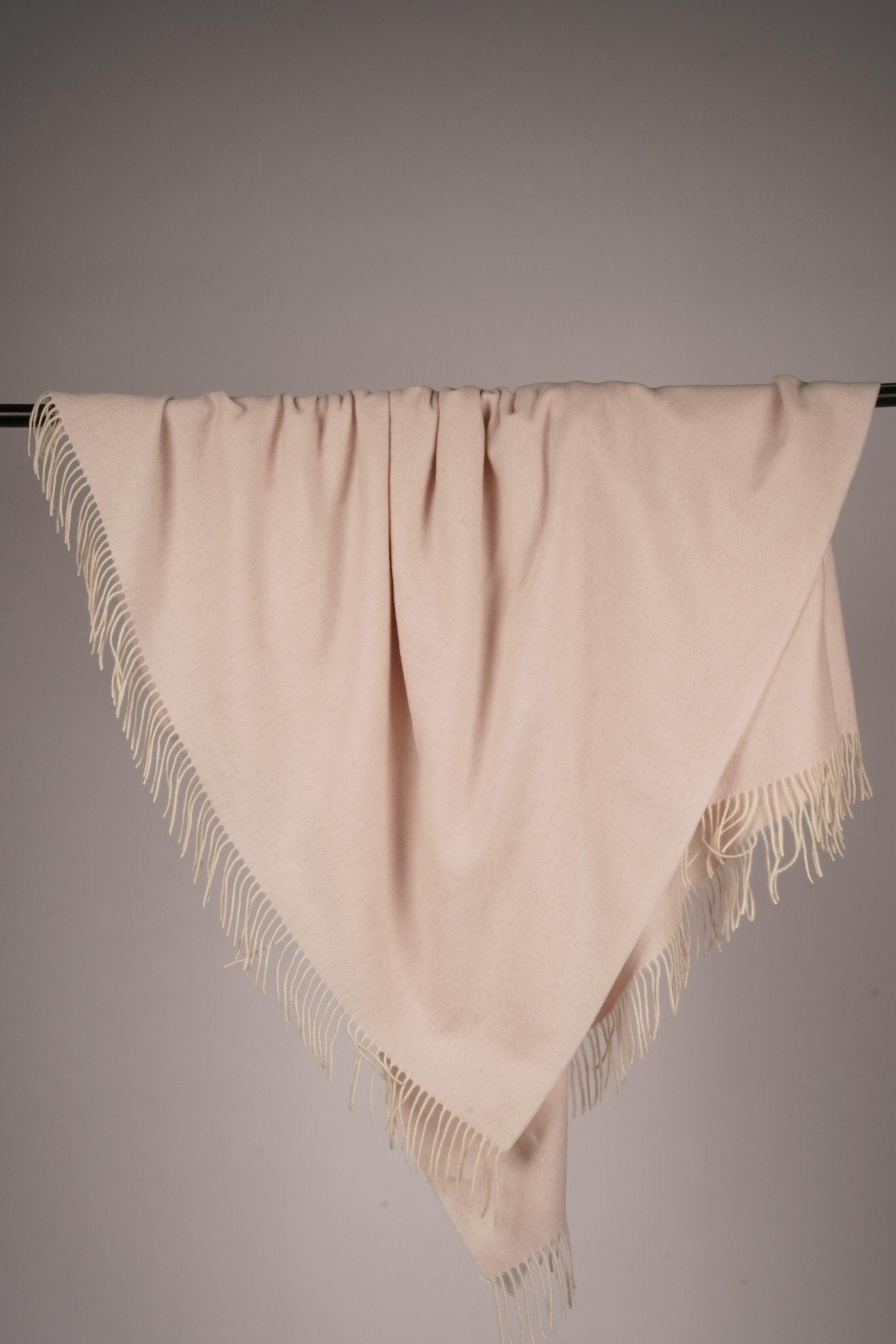 Sheep Wool Throw Blanket - Blue Sky Cashmere