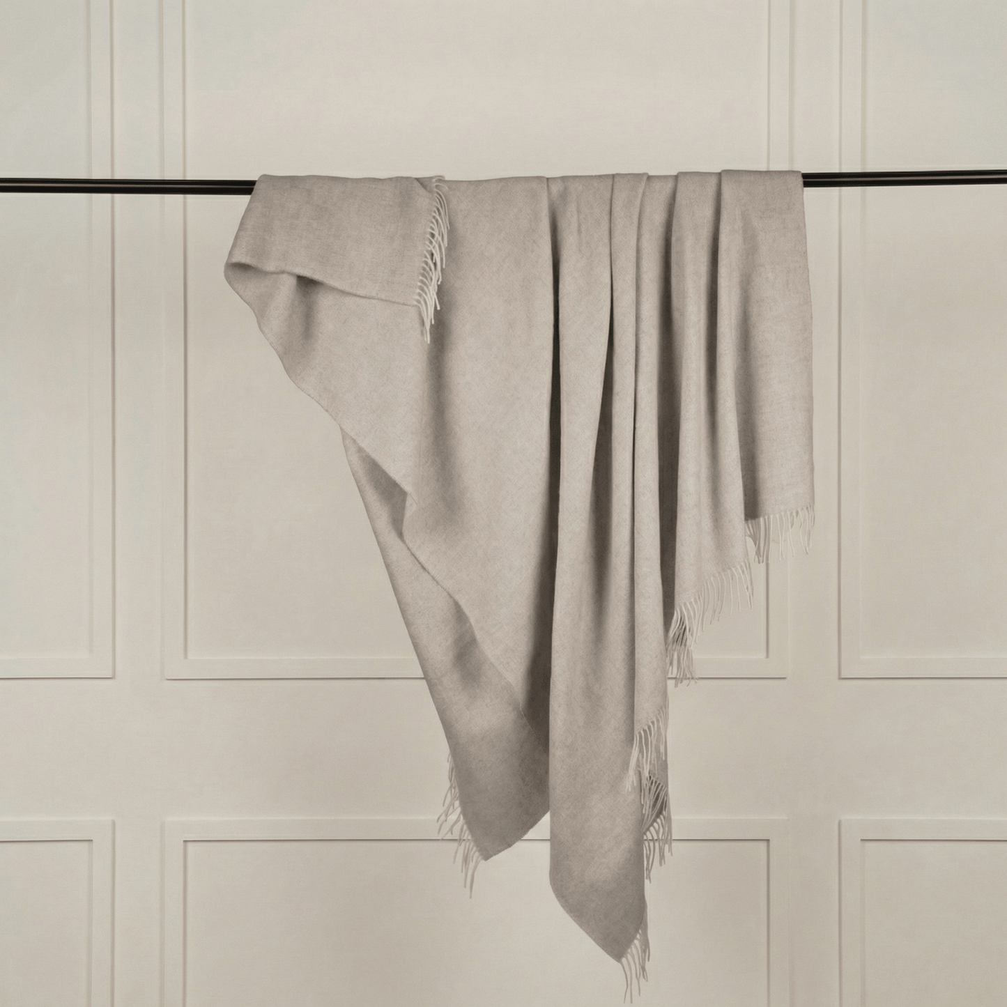 Sheep Wool Throw Blanket - Blue Sky Cashmere