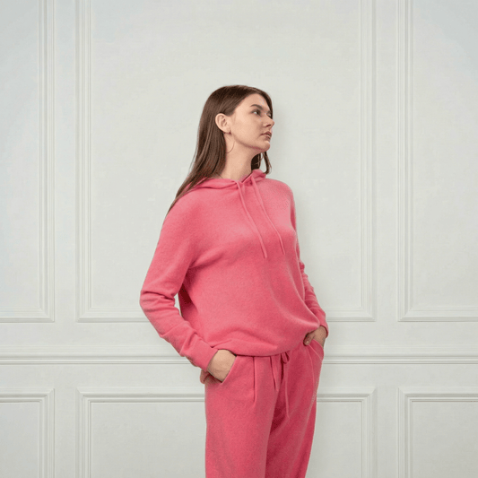 Sofia Cashmere Lounge Hoodie - Blue Sky Cashmere