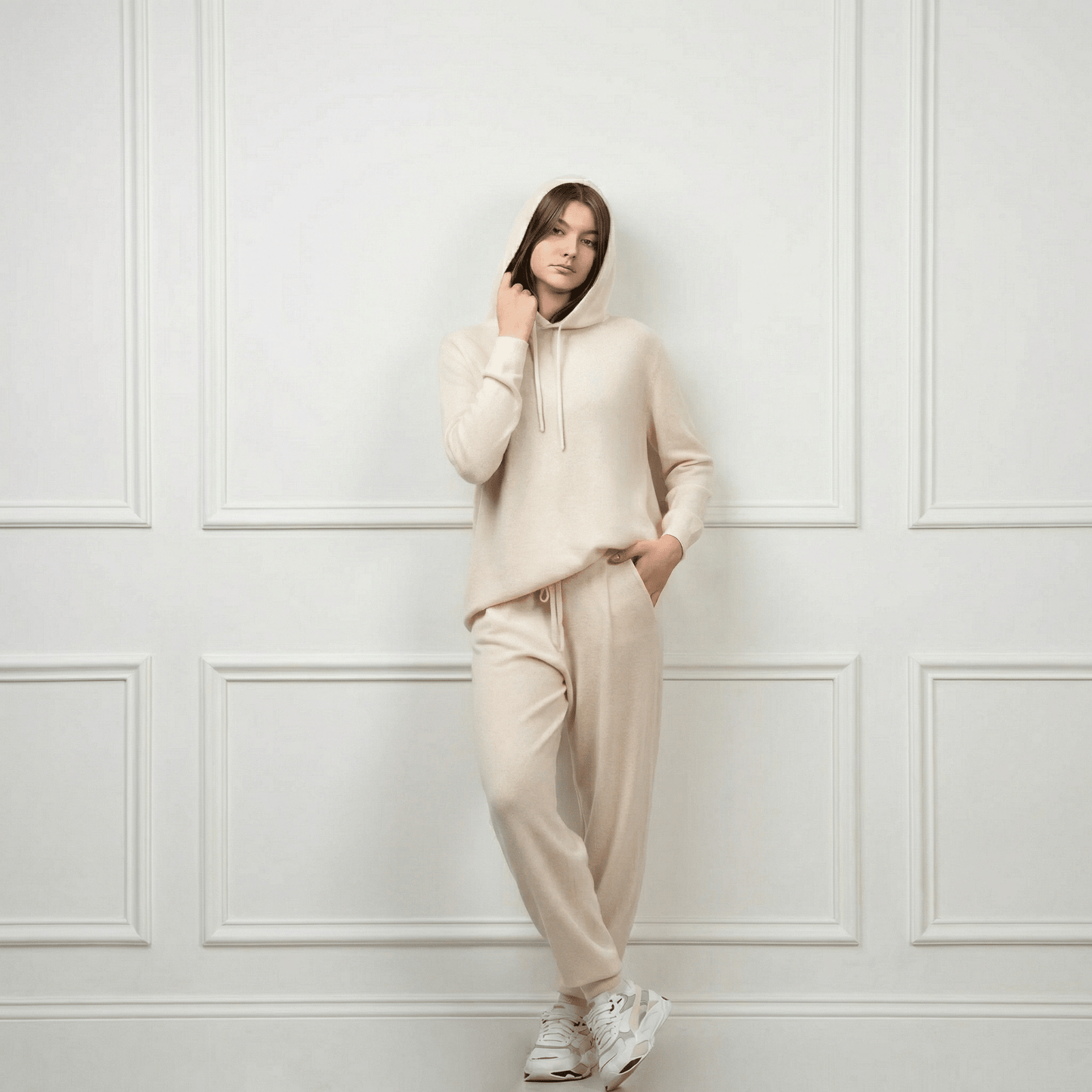 Sofia Cashmere Lounge Pants - Blue Sky Cashmere