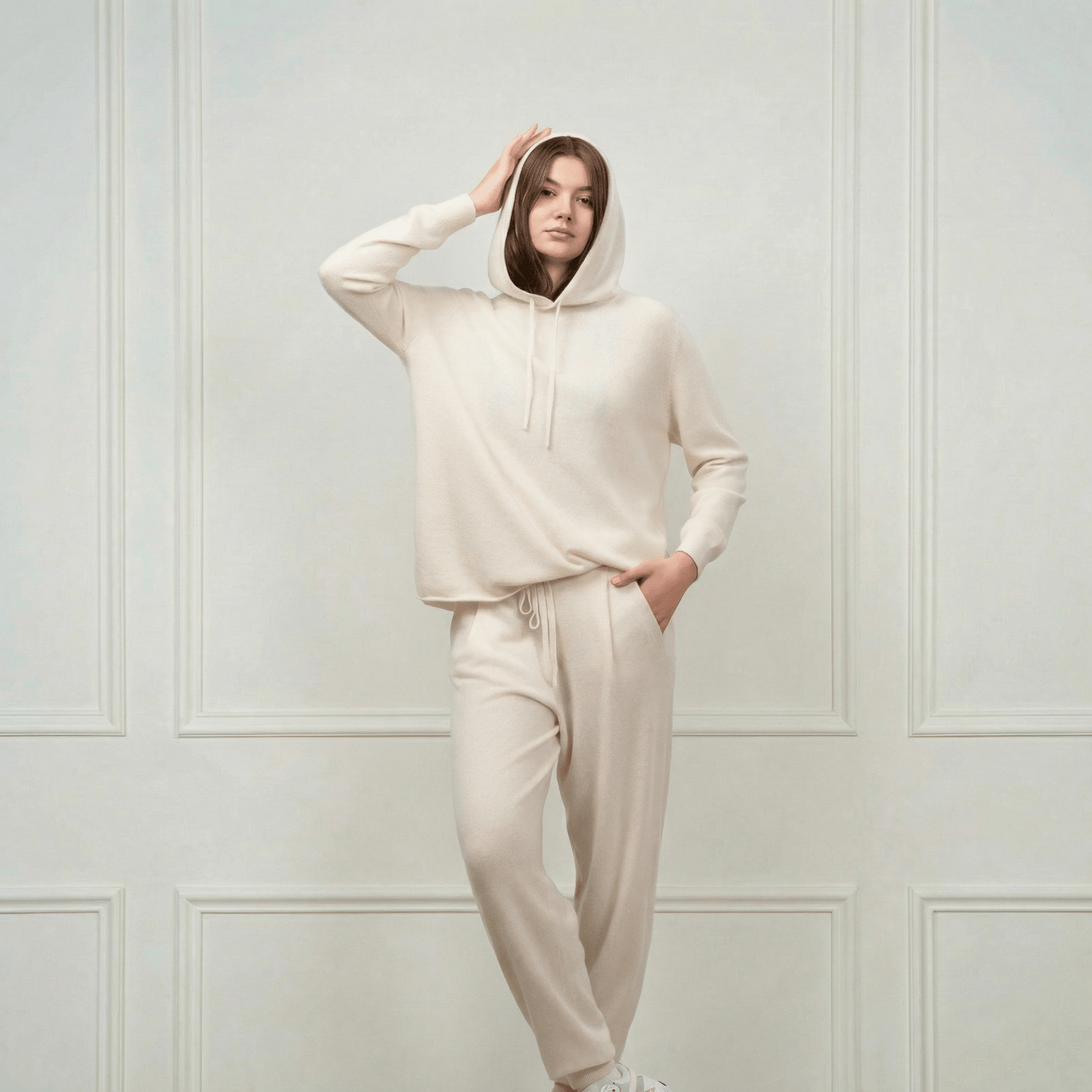 Sofia Cashmere Lounge Pants - Blue Sky Cashmere