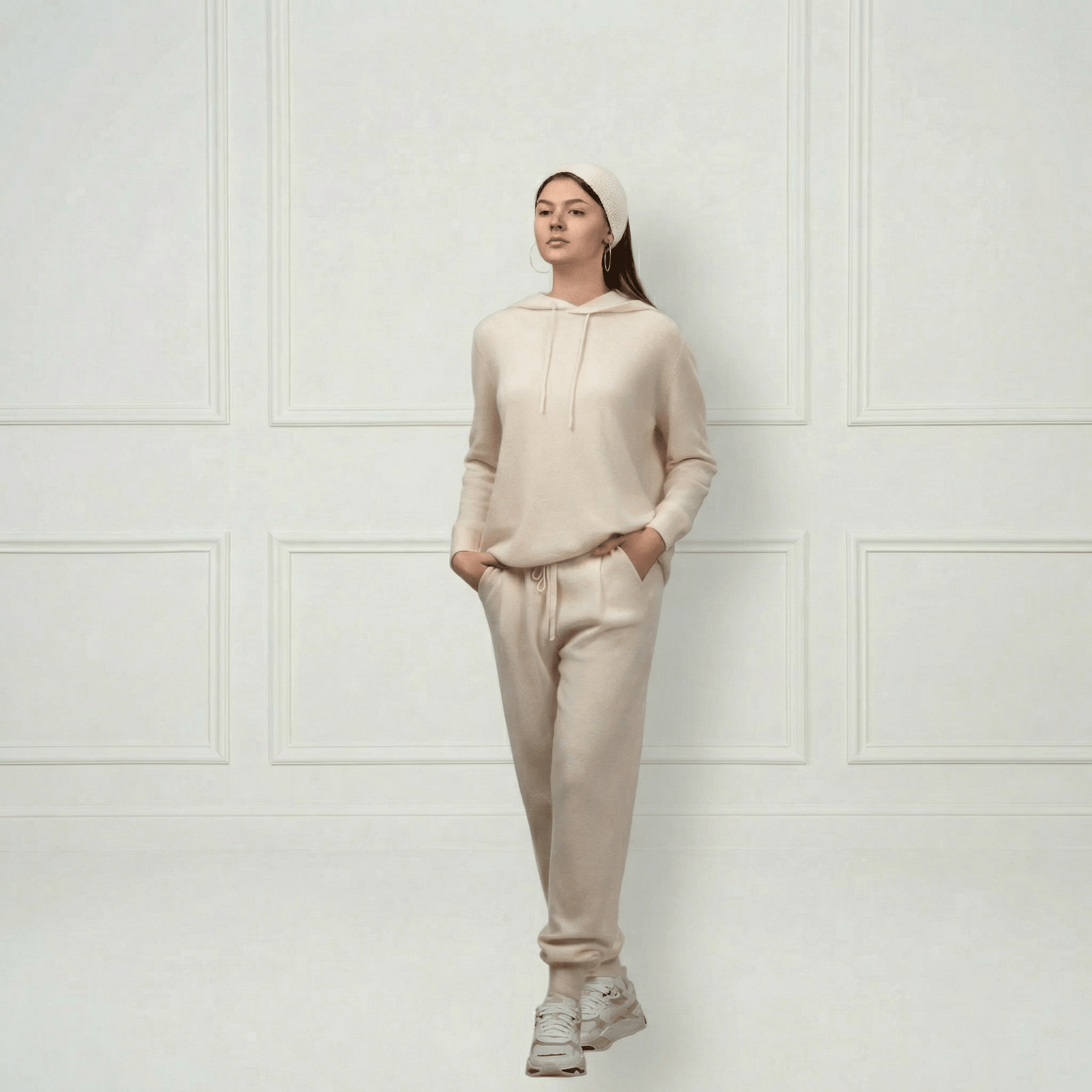 Sofia Cashmere Lounge Pants - Blue Sky Cashmere