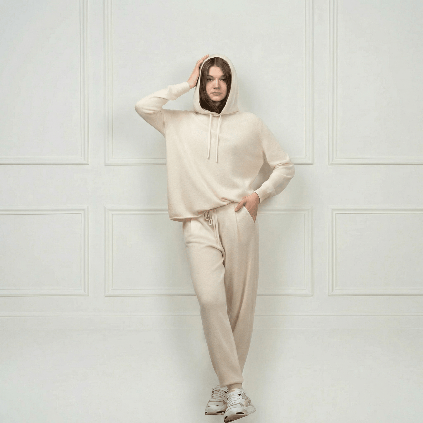 Sofia Cashmere Lounge Pants - Blue Sky Cashmere