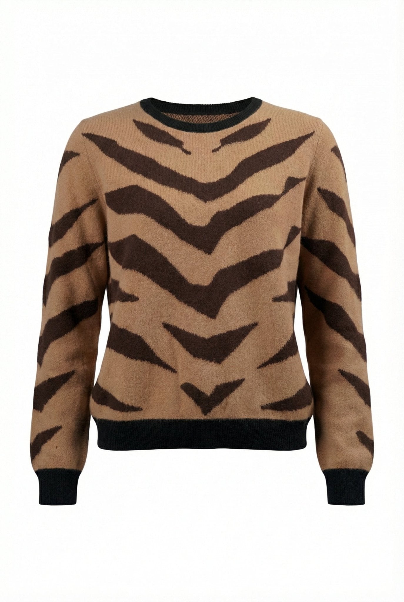 Tigris Cashmere Rounded Neck Sweater - Blue Sky Cashmere