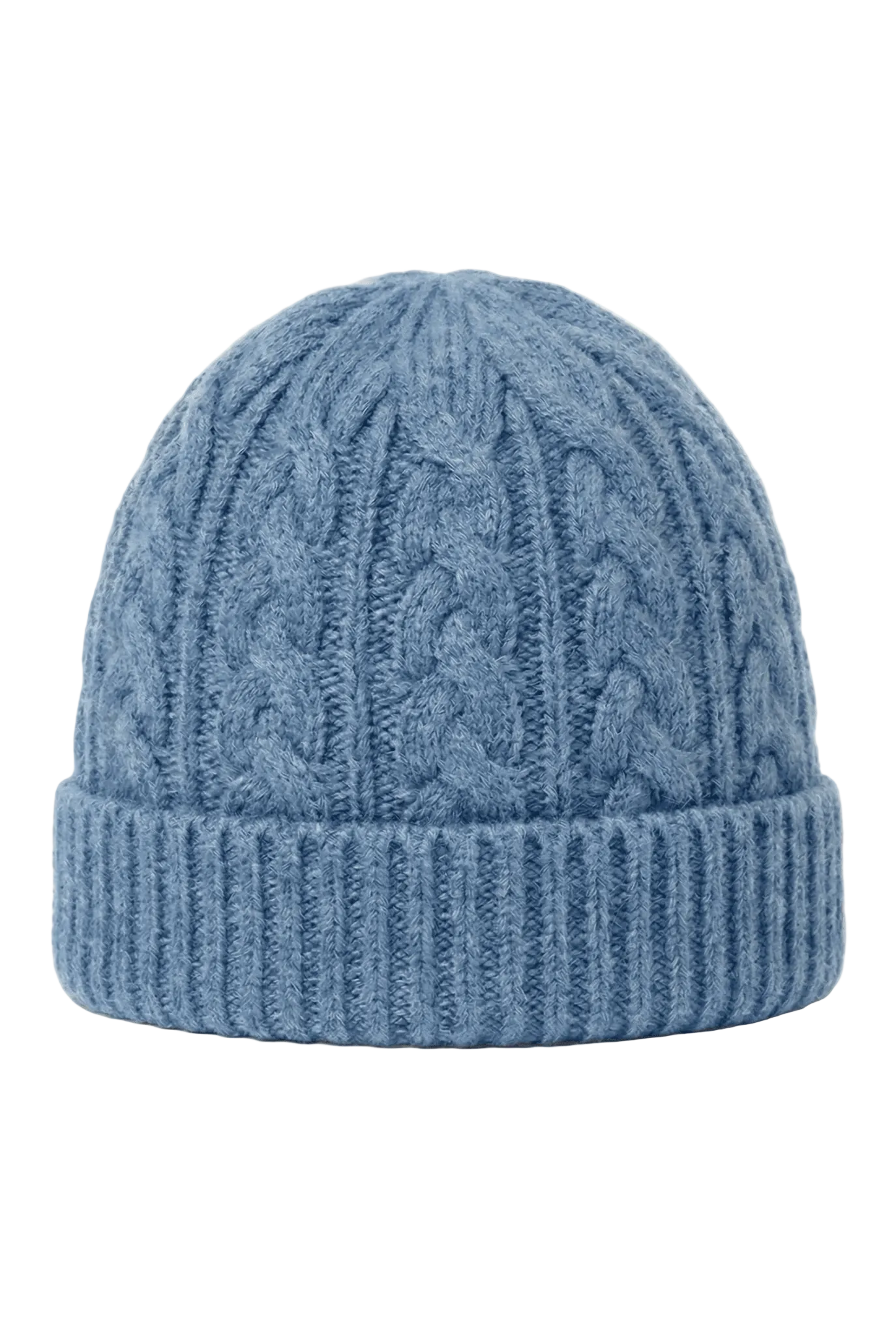 Victoria Cashmere Knitted Beanie - Blue Sky Cashmere
