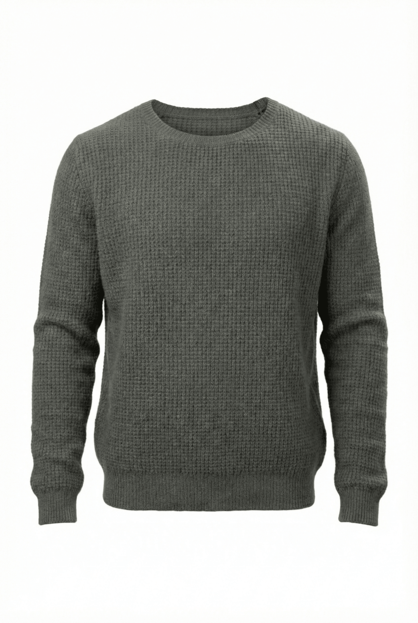 Waffle Cashmere Sweater - Blue Sky Cashmere