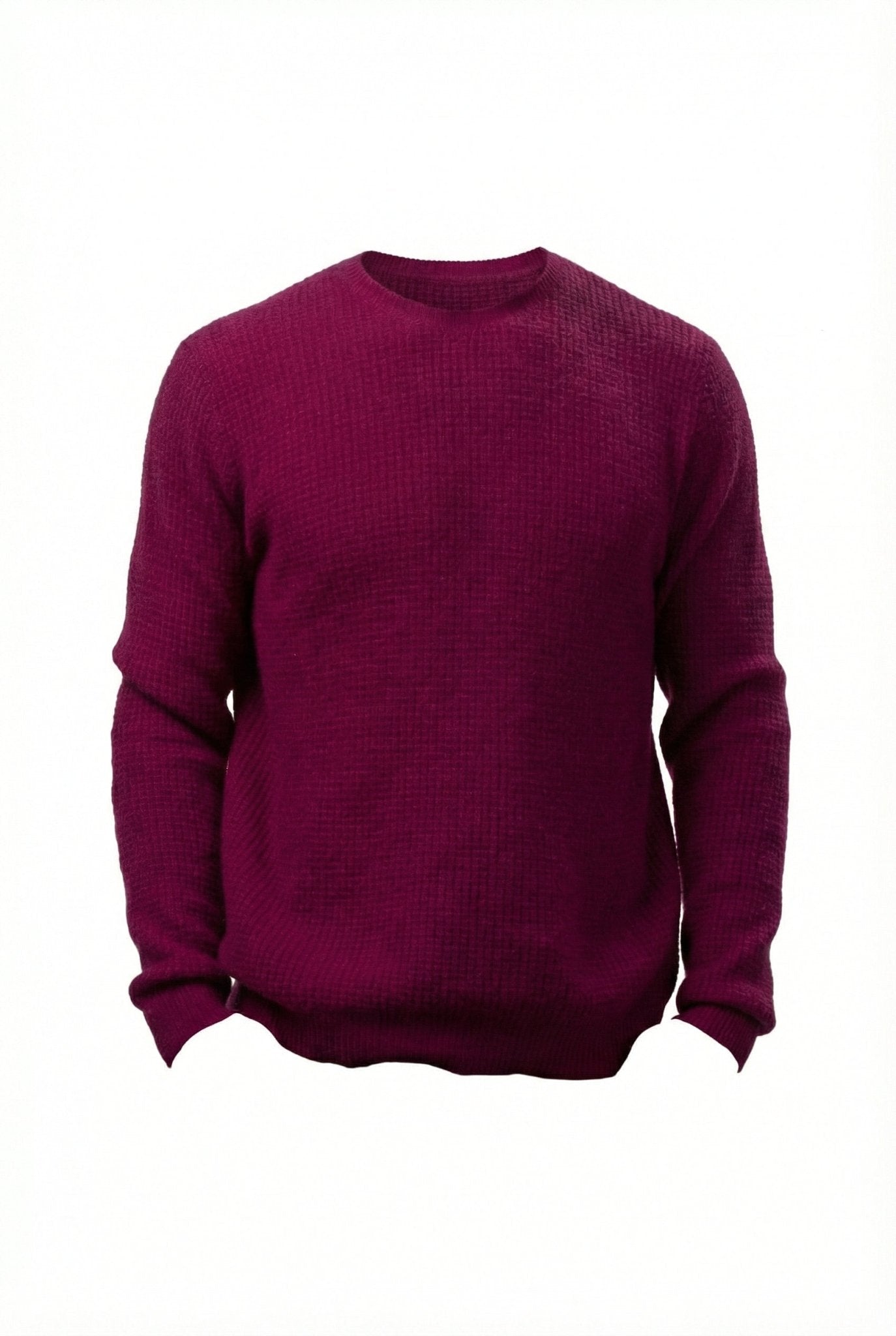 Waffle Cashmere Sweater - Blue Sky Cashmere