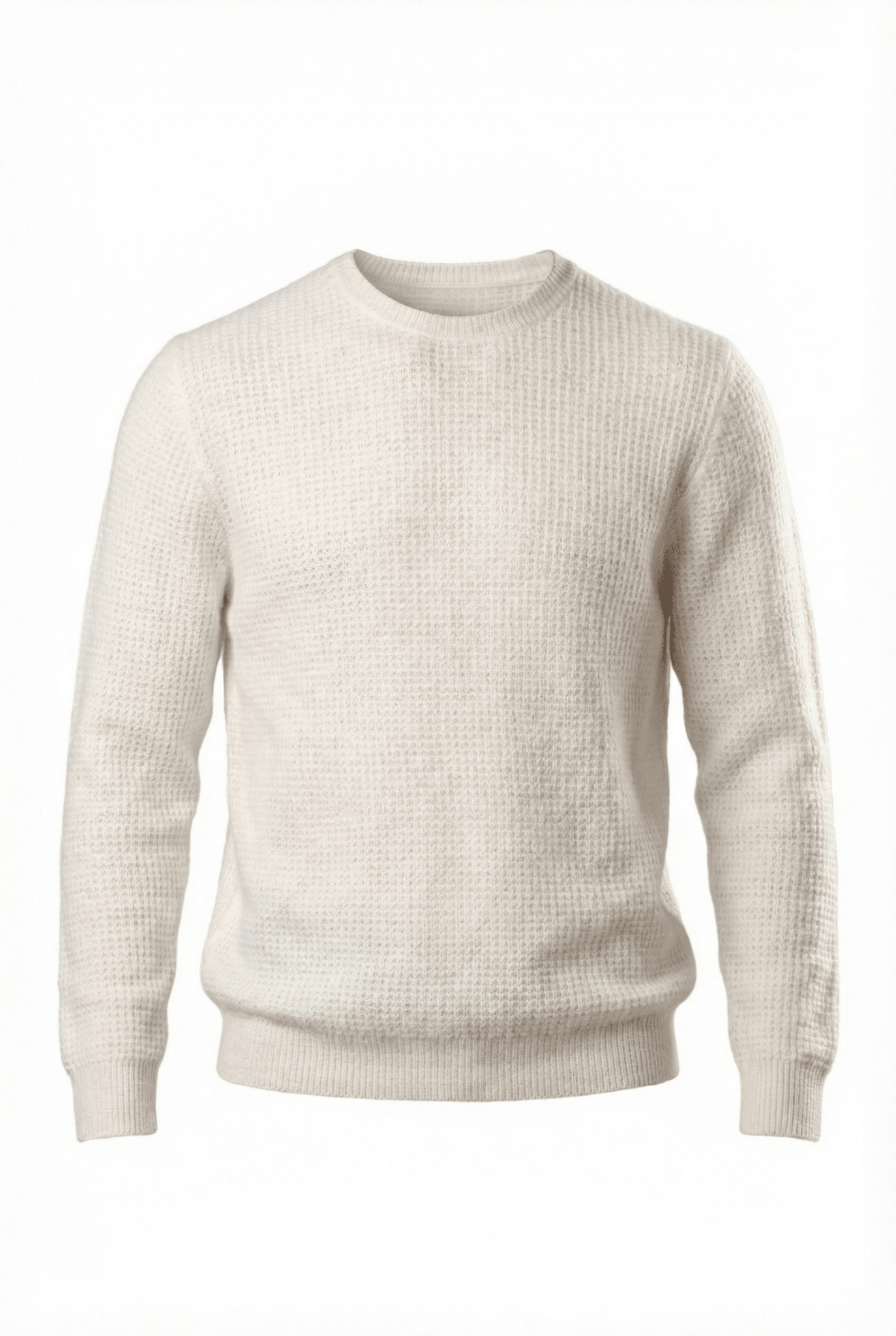 Waffle Cashmere Sweater - Blue Sky Cashmere