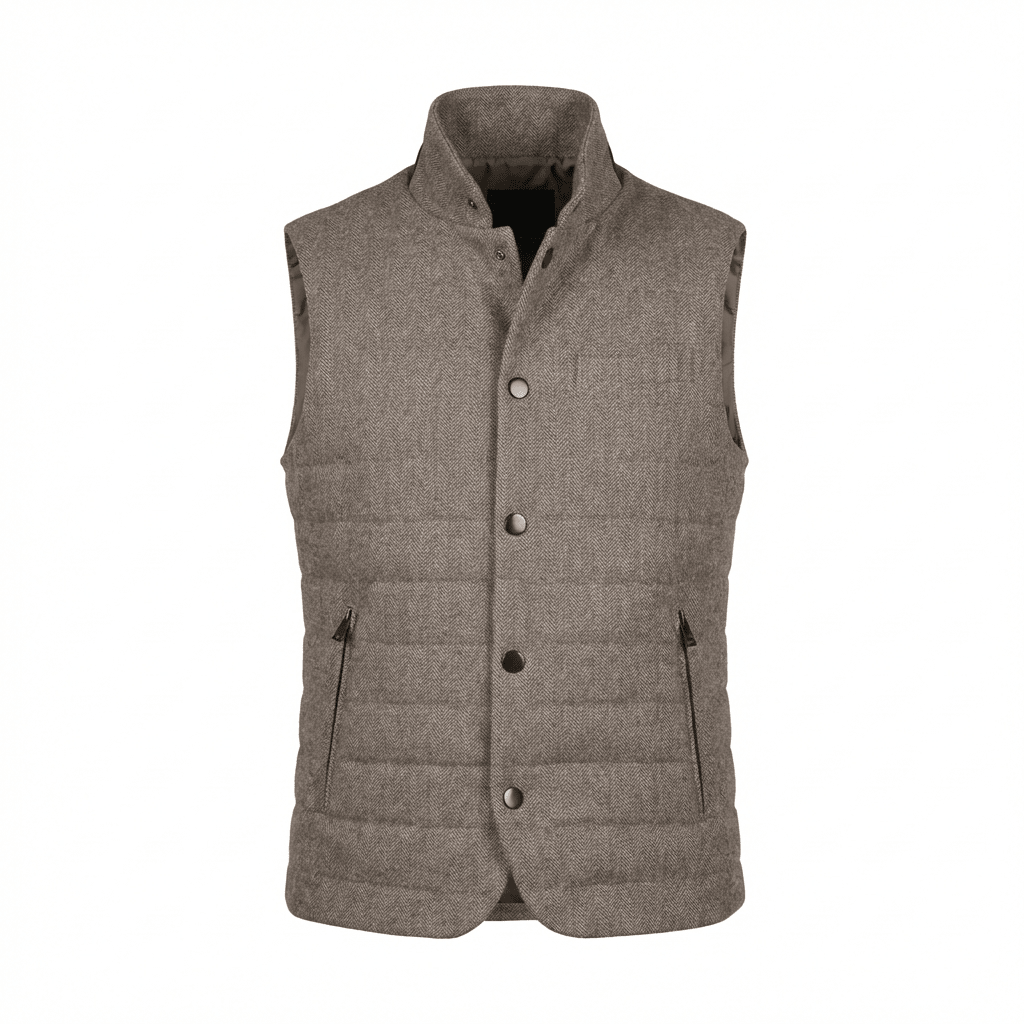 Wolfe Cashmere Vest - Blue Sky Cashmere