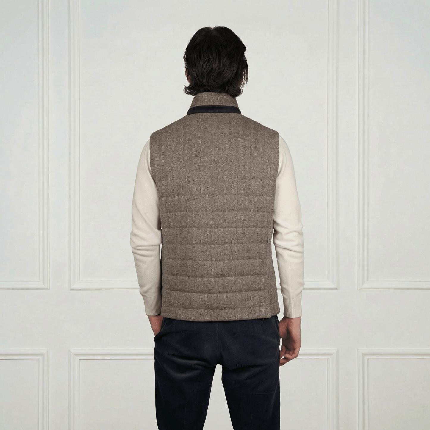 Wolfe Cashmere Vest - Blue Sky Cashmere