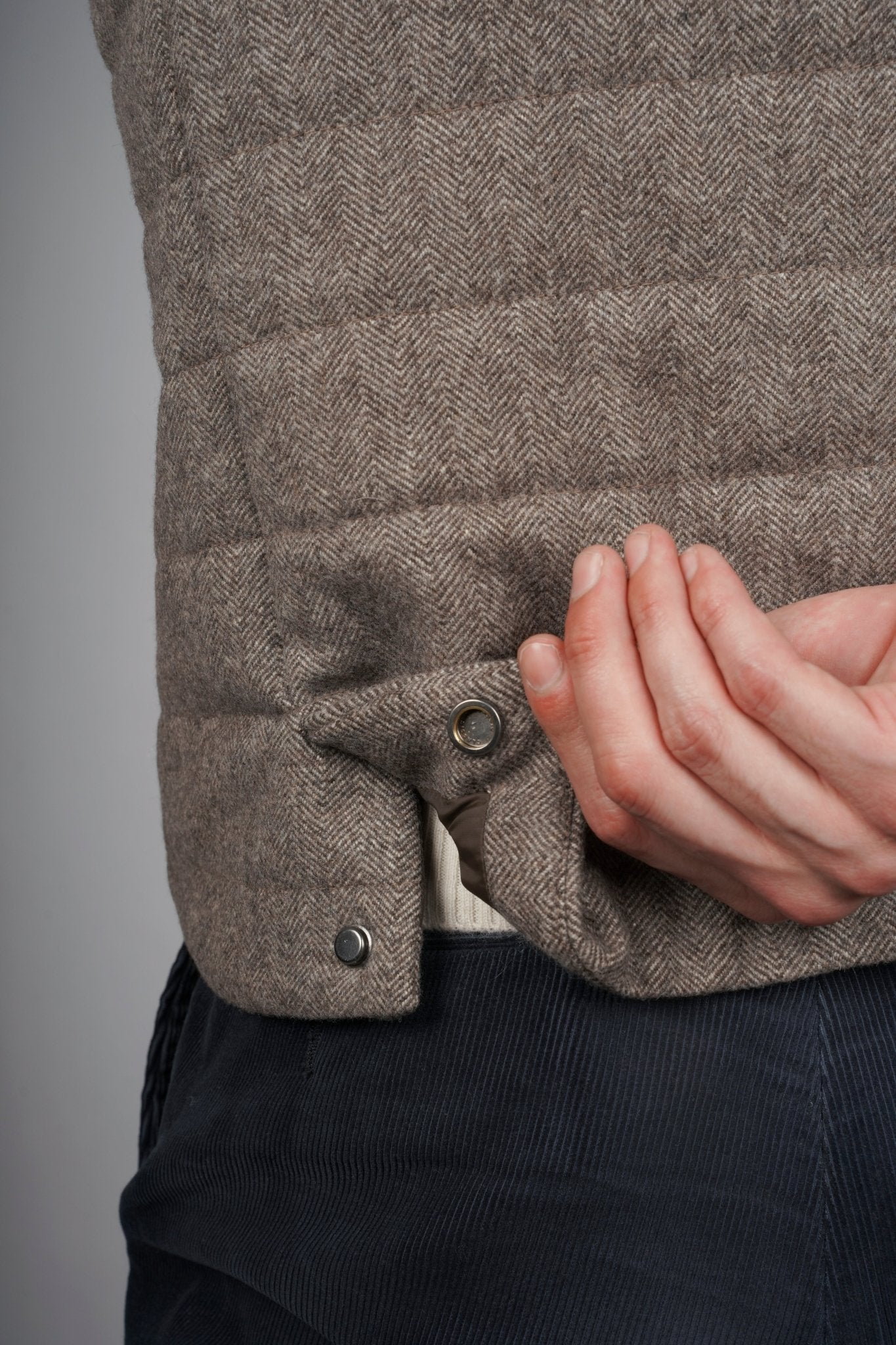 Wolfe Cashmere Vest - Blue Sky Cashmere