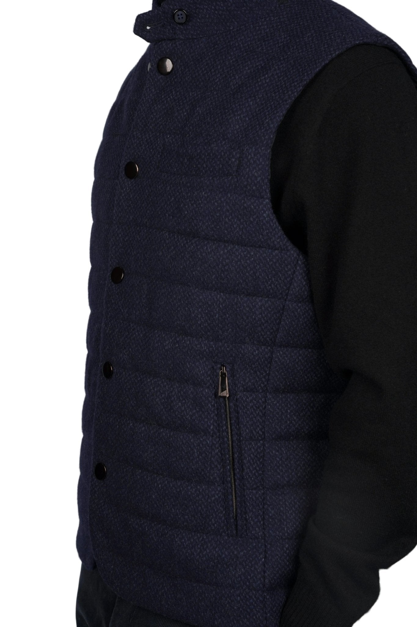 Wolfe Cashmere Vest - Blue Sky Cashmere