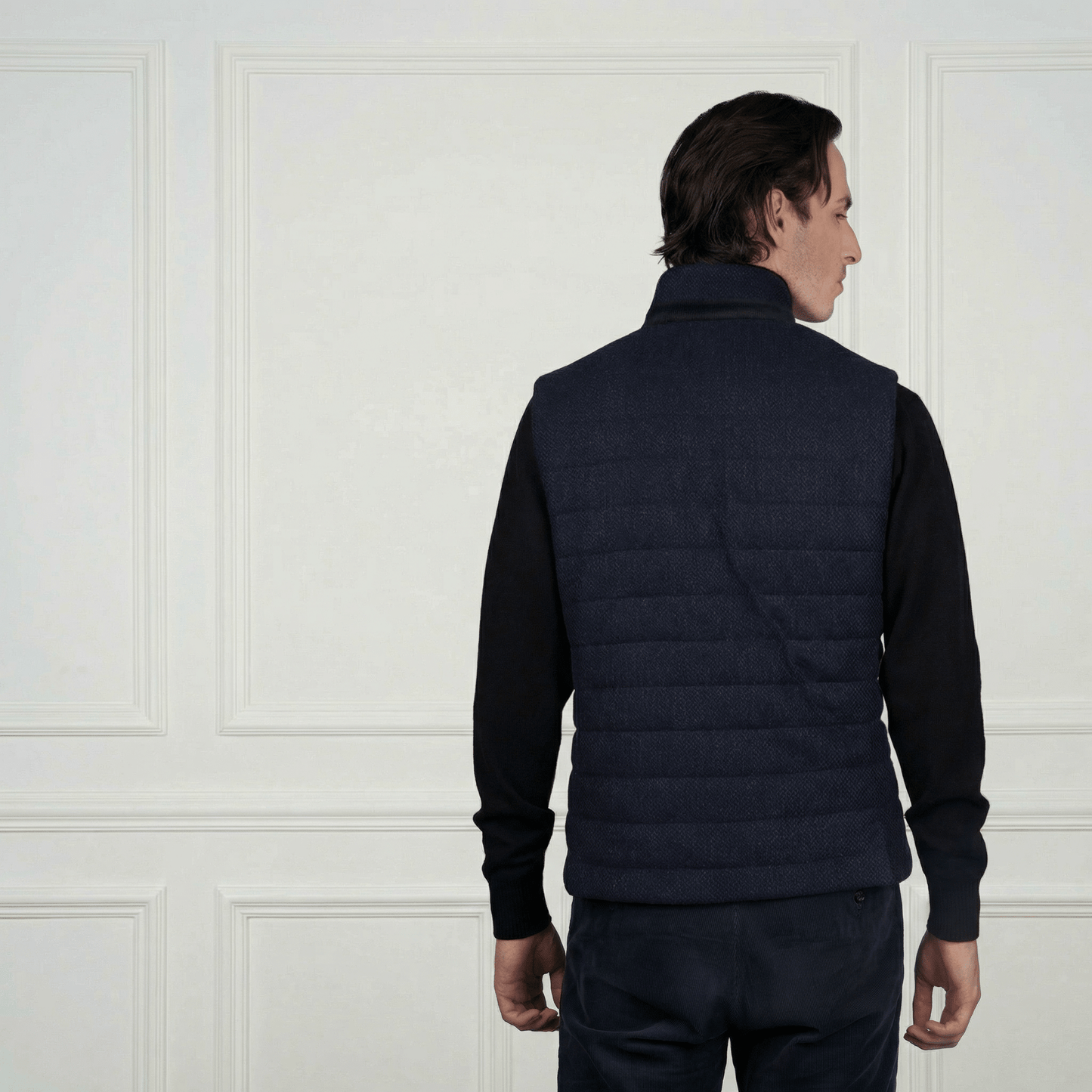 Wolfe Cashmere Vest - Blue Sky Cashmere